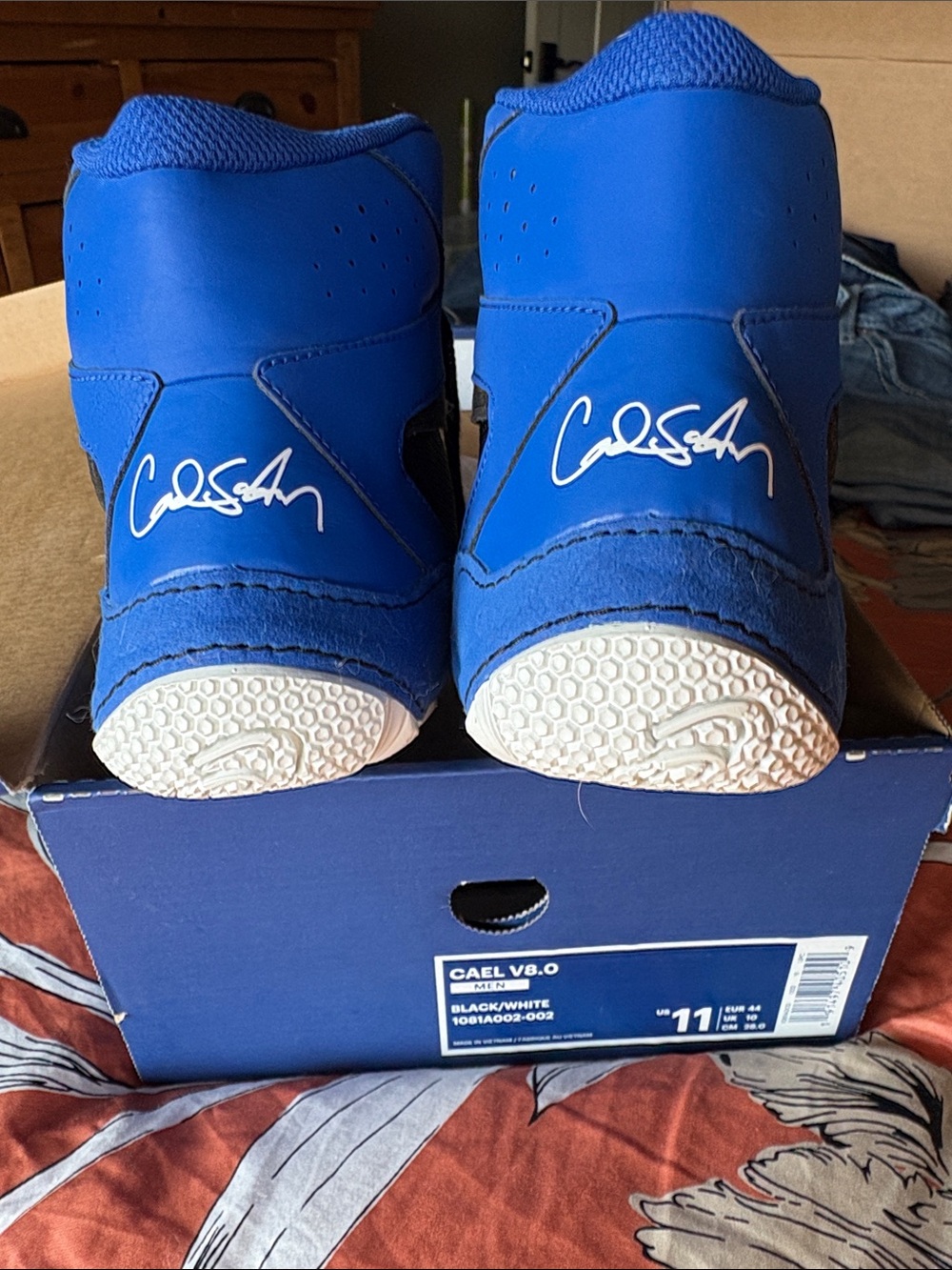 Blue Cael V8.0 Signature wrestling Shoes
